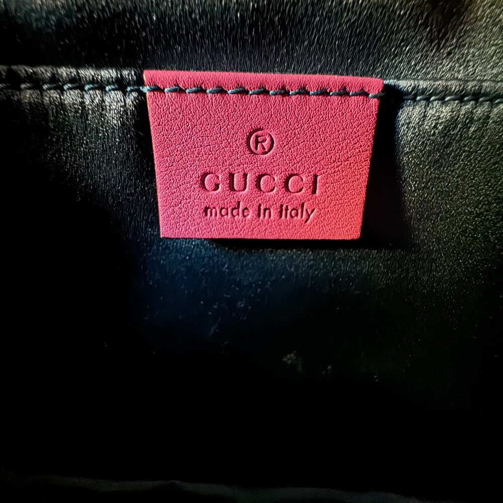 Gucci Velvet Marquise Crystal Mini GG Marmont Shoulder Bag - Picture 3 of 16